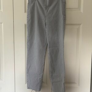 Elle Dark gray and White Striped Pants
